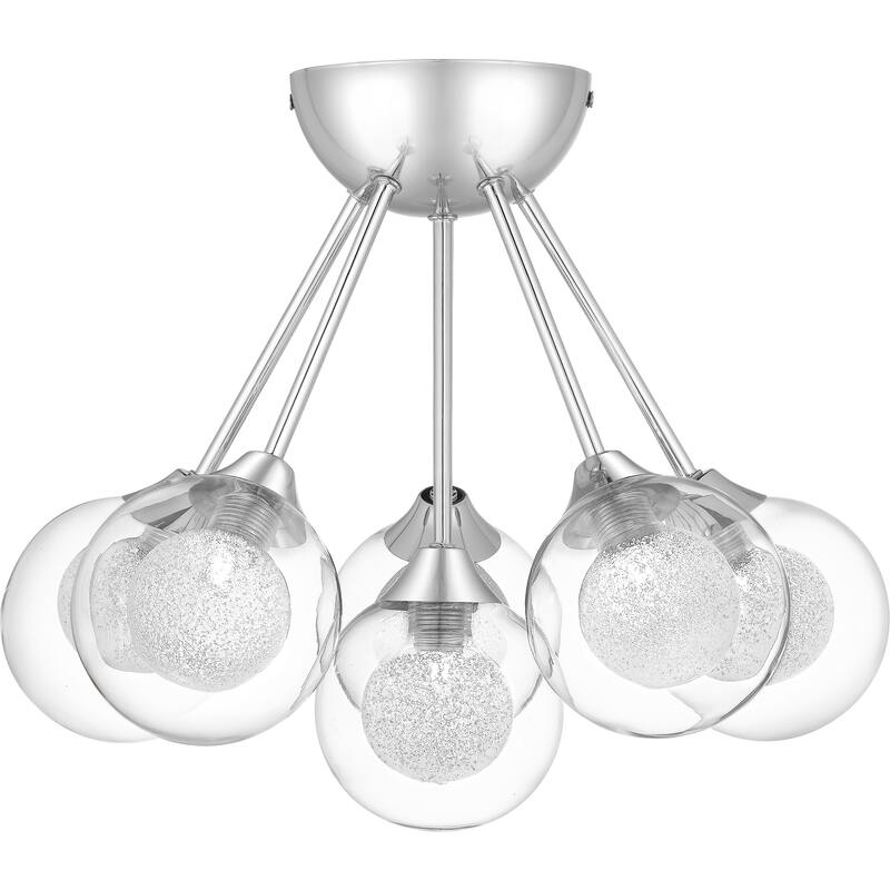 Quoizel Spellbound Polished Chrome 6-light Semi-flush Mount - Polished Chrome
