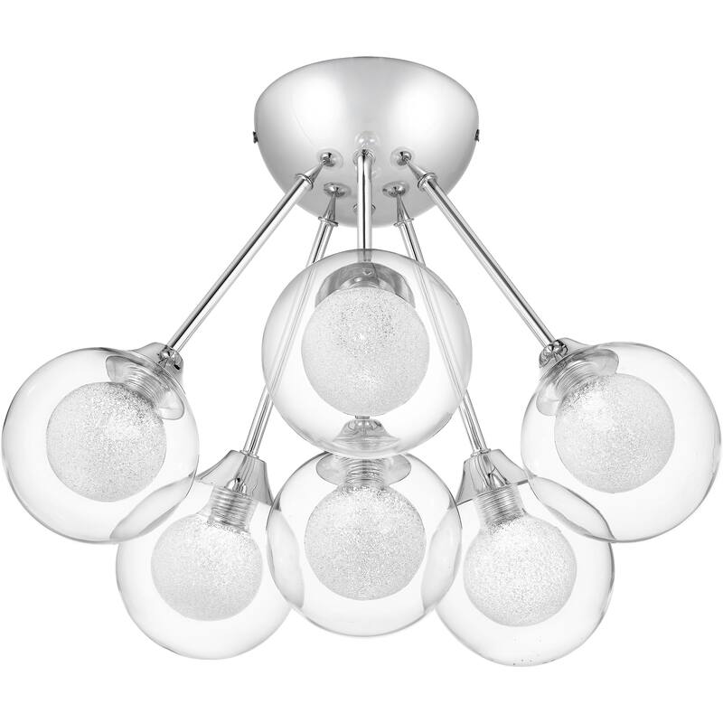 Quoizel Spellbound Polished Chrome 6-light Semi-flush Mount - Polished Chrome