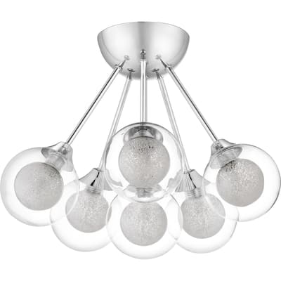 Quoizel Spellbound Polished Chrome 6-light Semi-flush Mount - Polished Chrome