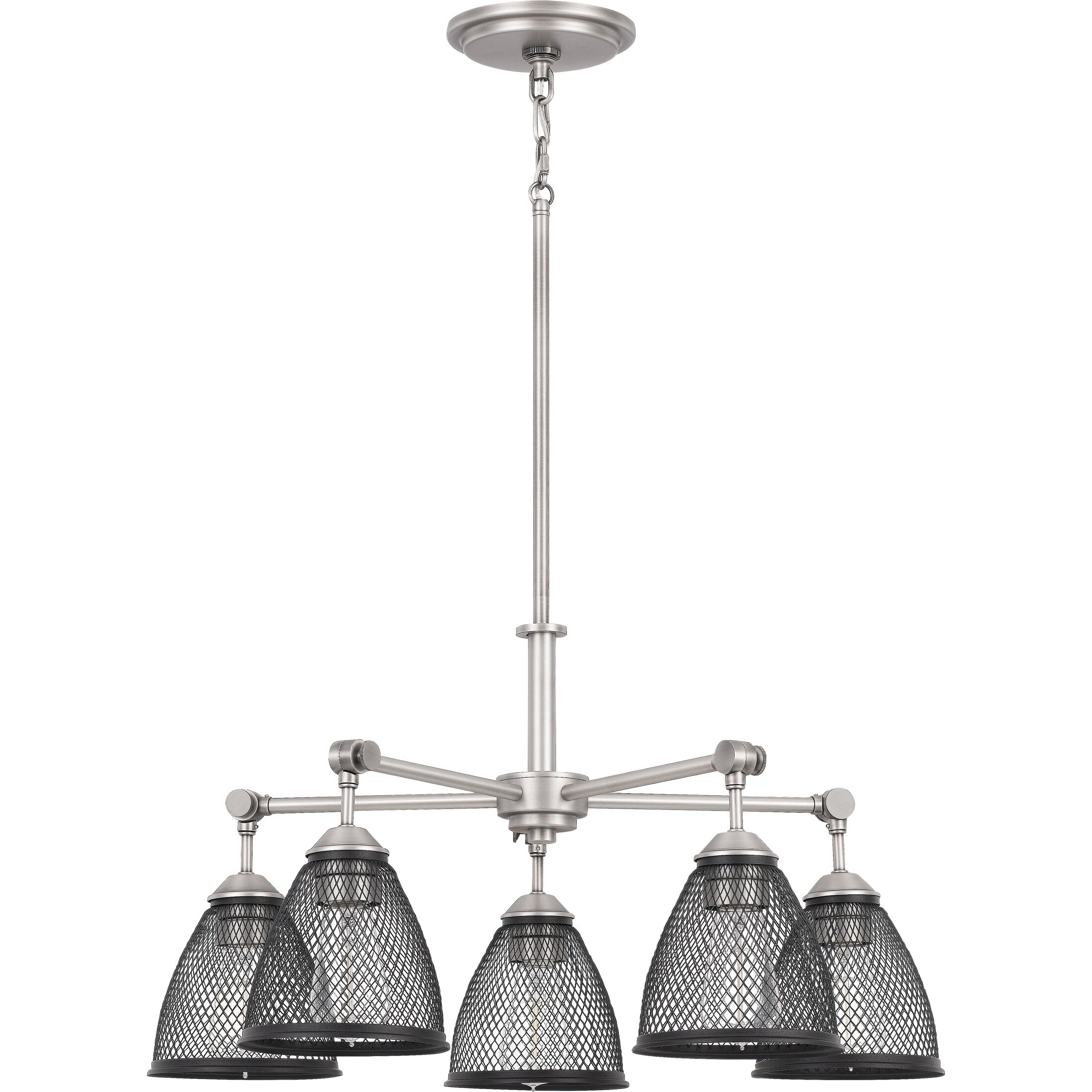 Quoizel Annex Antique Nickel 5-light Chandelier - Chandeliers For Bedrooms by Overstock.com