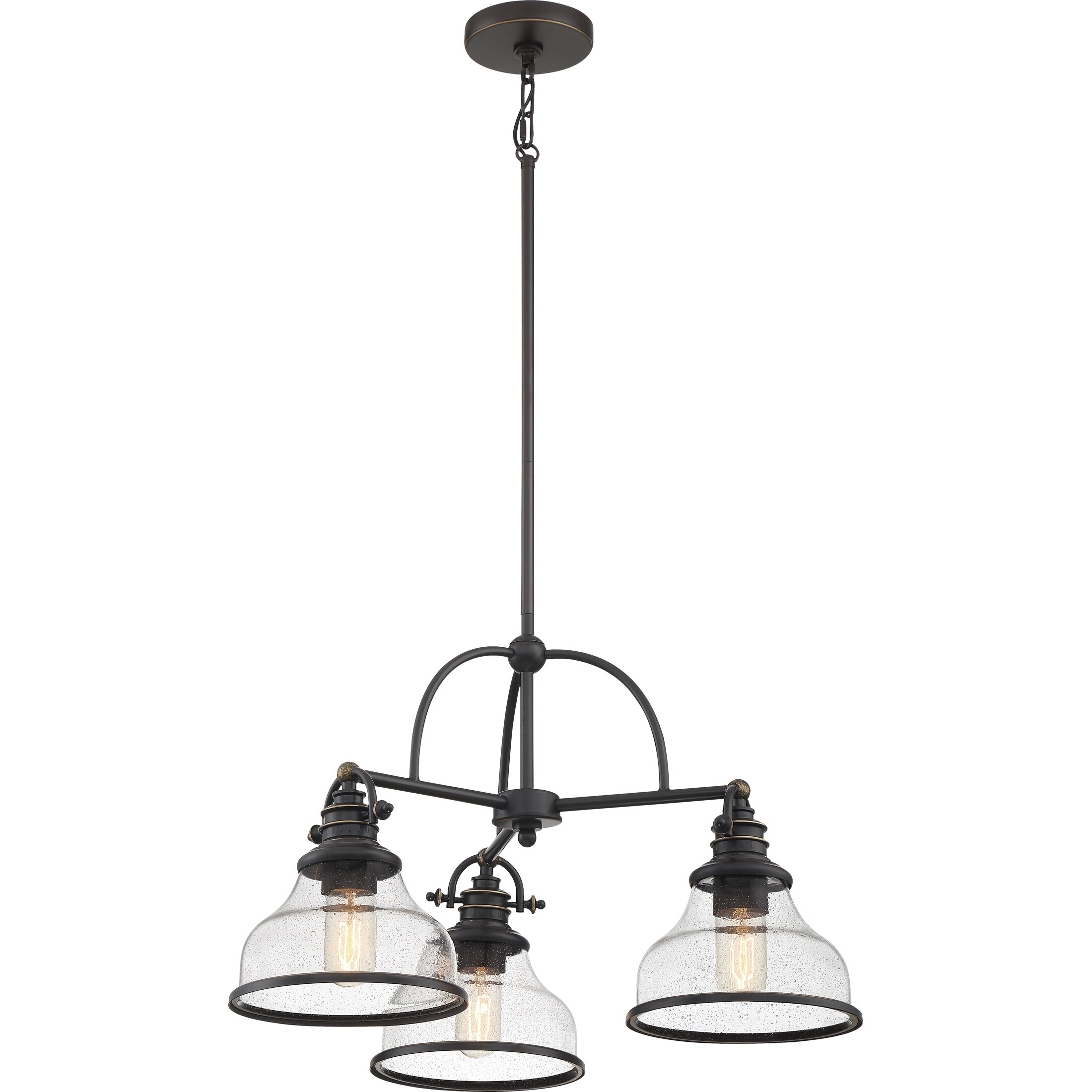 Quoizel Grant Palladian Bronze 3-light Chandelier - Chandeliers For Bedrooms by Overstock.com