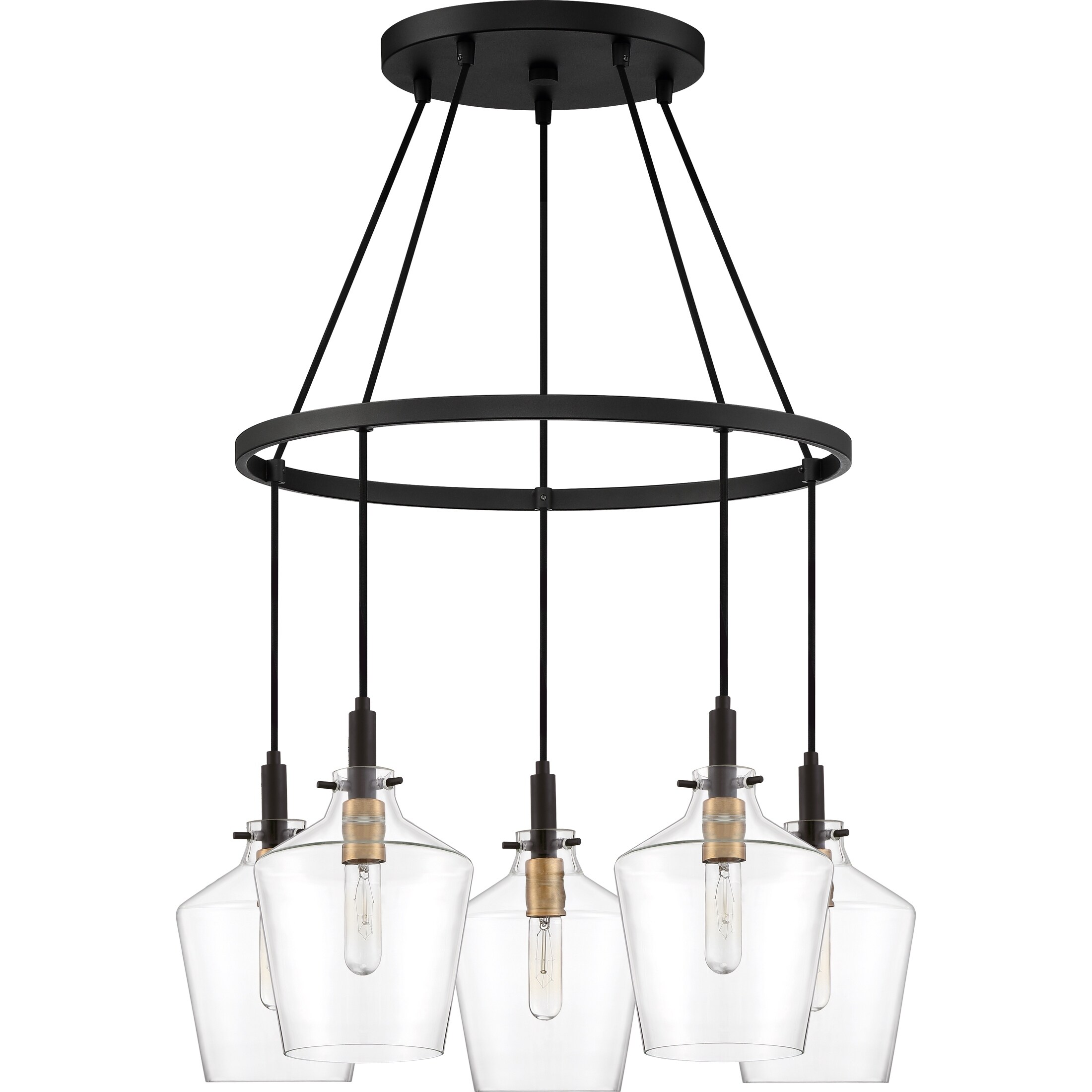 Quoizel June Earth Black 5-light Chandelier - Chandeliers For Bedrooms by Overstock.com