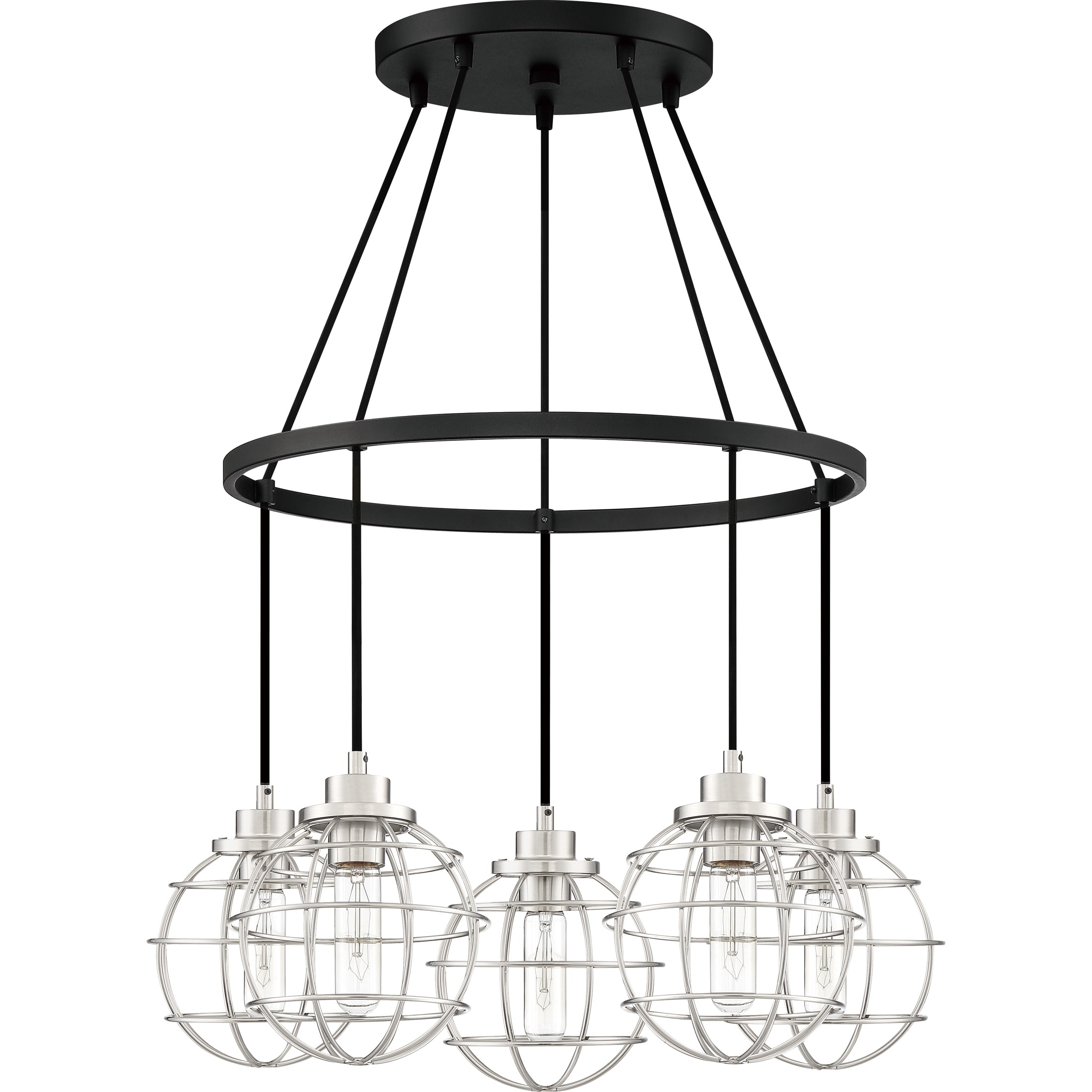Quoizel Navigator Earth Black 5-light Chandelier - Chandeliers For Bedrooms by Overstock.com