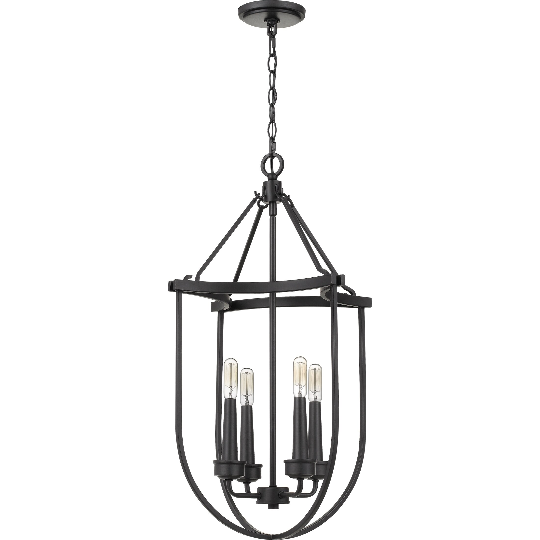 Quoizel Mooring Earth Black Steel 4-light Chandelier - Chandeliers For Bedrooms by Overstock.com
