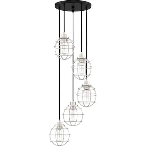 Quoizel Navigator Earth Black 5-light Pendant