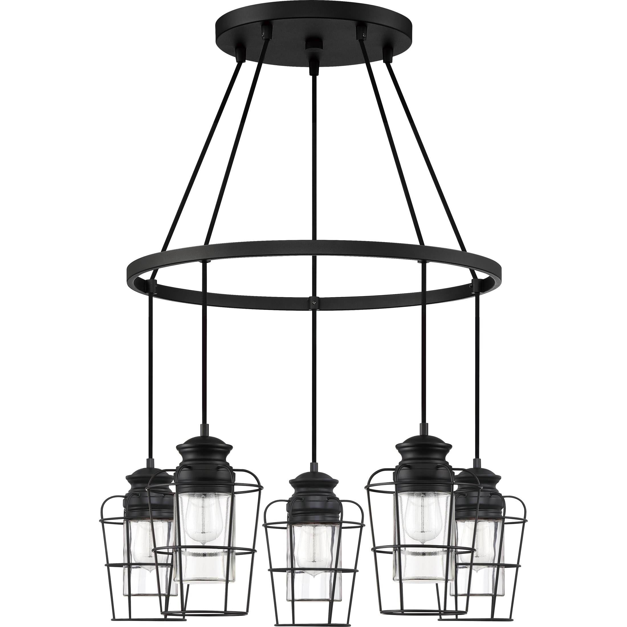 Quoizel Olson Earth Black 5-light Chandelier - Chandeliers For Bedrooms by Overstock.com
