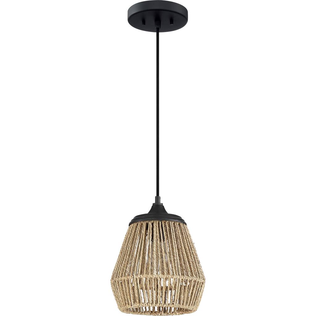 Quoizel Romain Earth Black 1-light Mini Pendant
