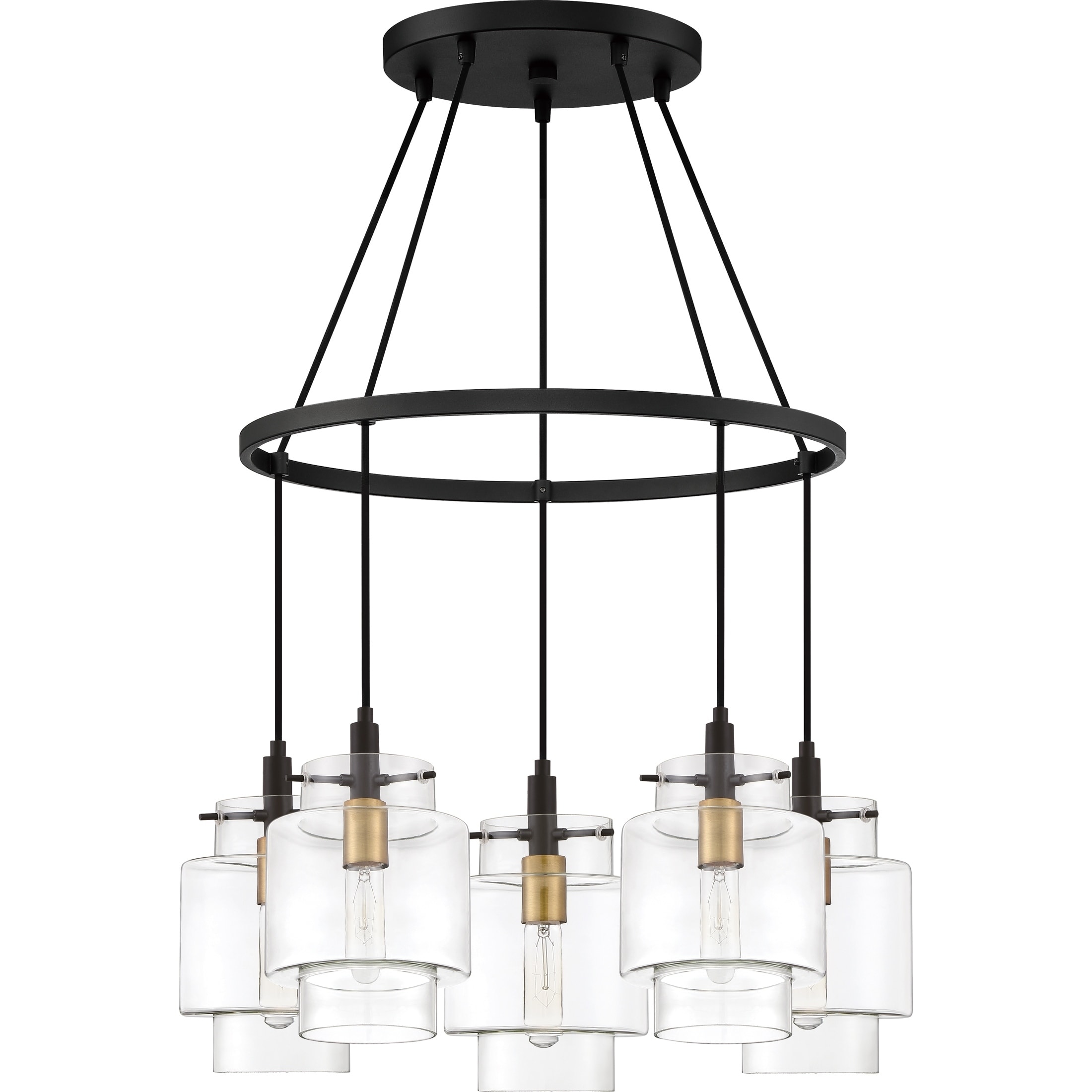 Quoizel Naomi Earth Black 5-light Chandelier - Chandeliers For Bedrooms by Overstock.com