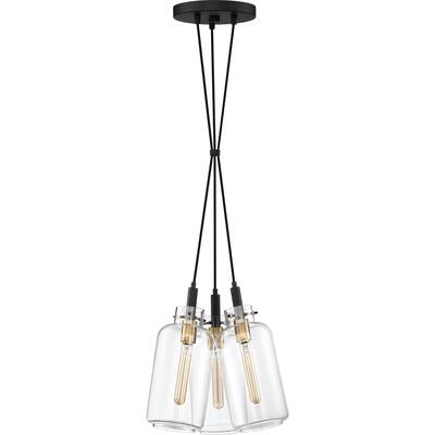 Quoizel Teagan Earth Black 3-light Pendant