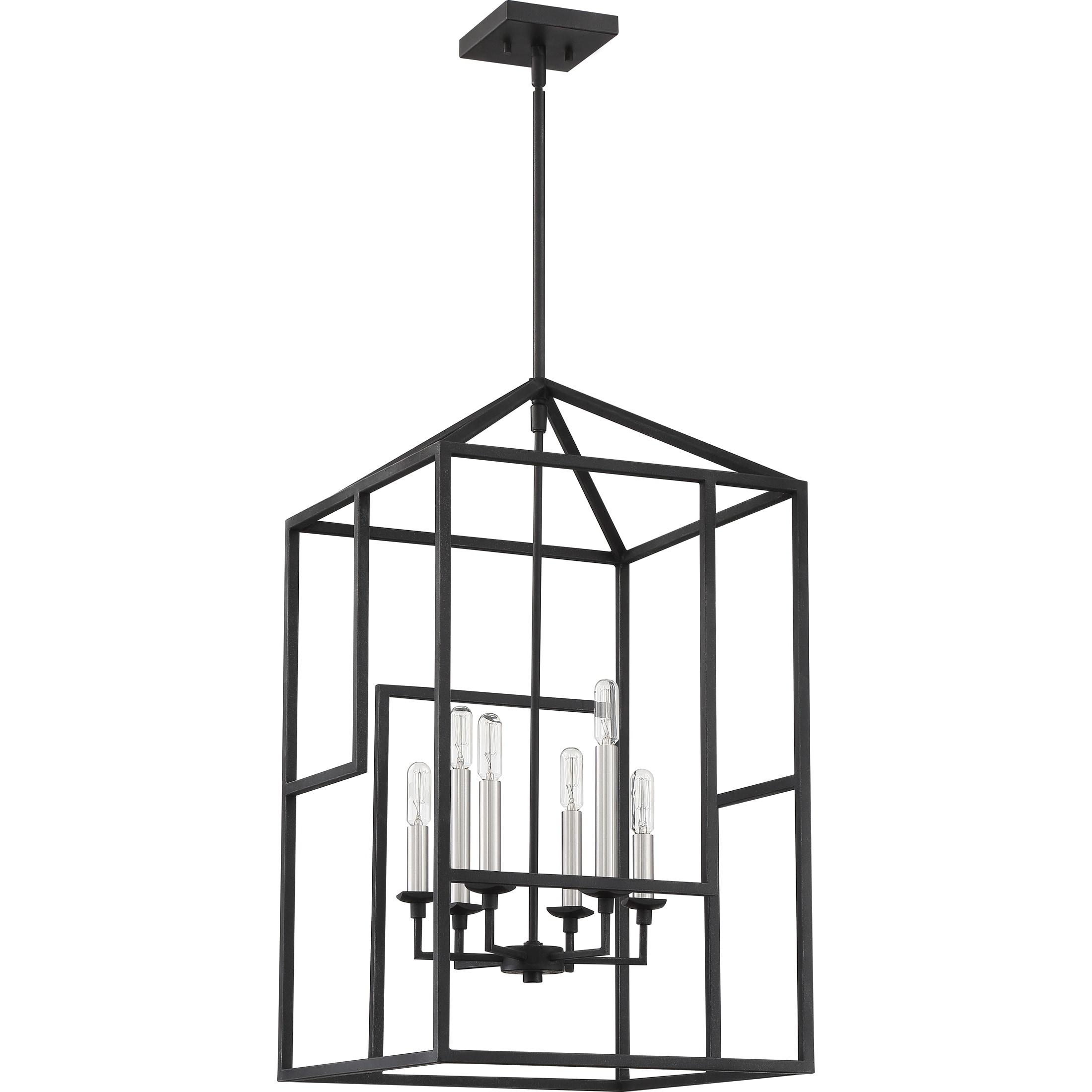 Quoizel Portion Grey Ash 6-light Chandelier - Chandeliers For Bedrooms by Overstock.com