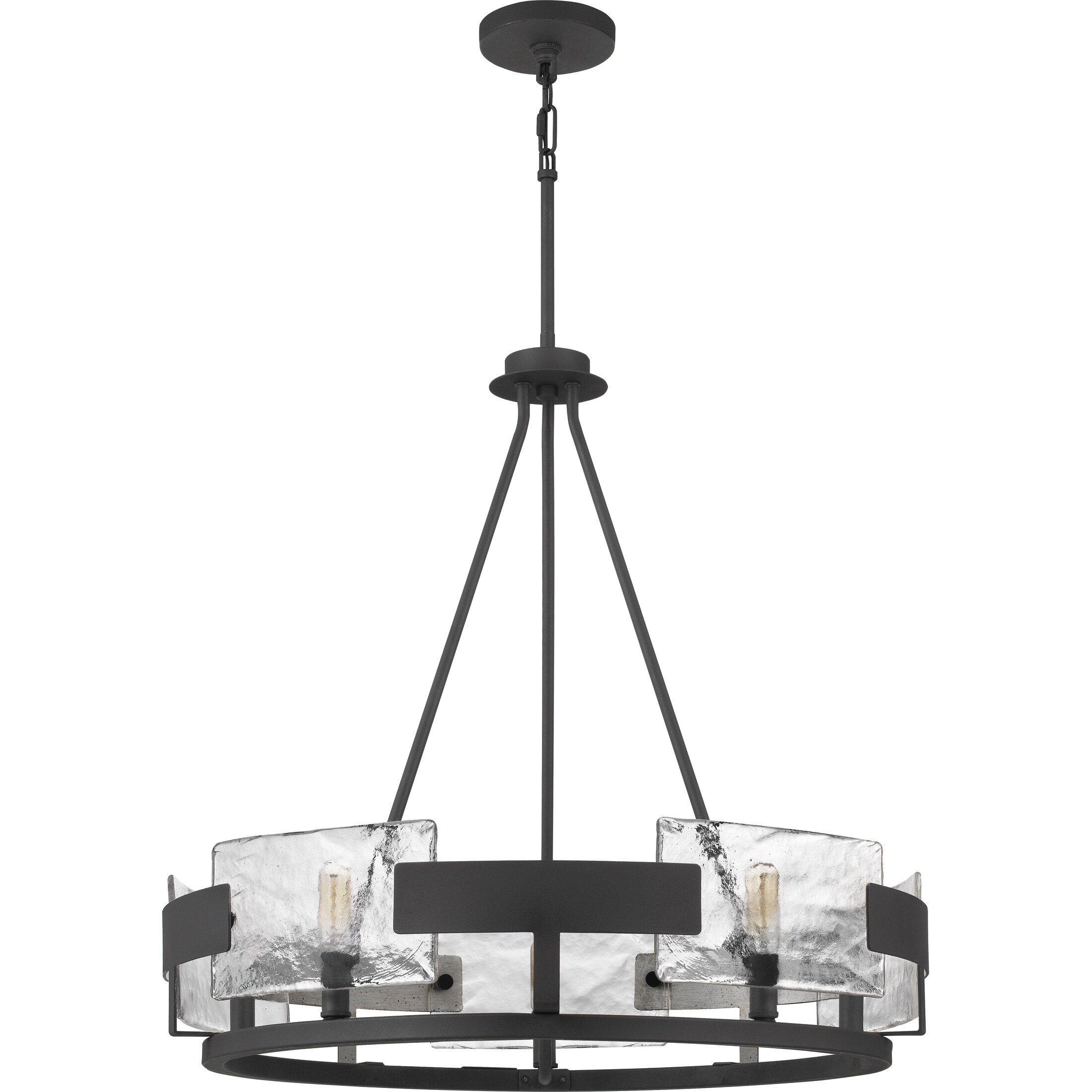 Quoizel Stratum Royal Ebony 5-light Chandelier - Chandeliers For Bedrooms by Overstock.com