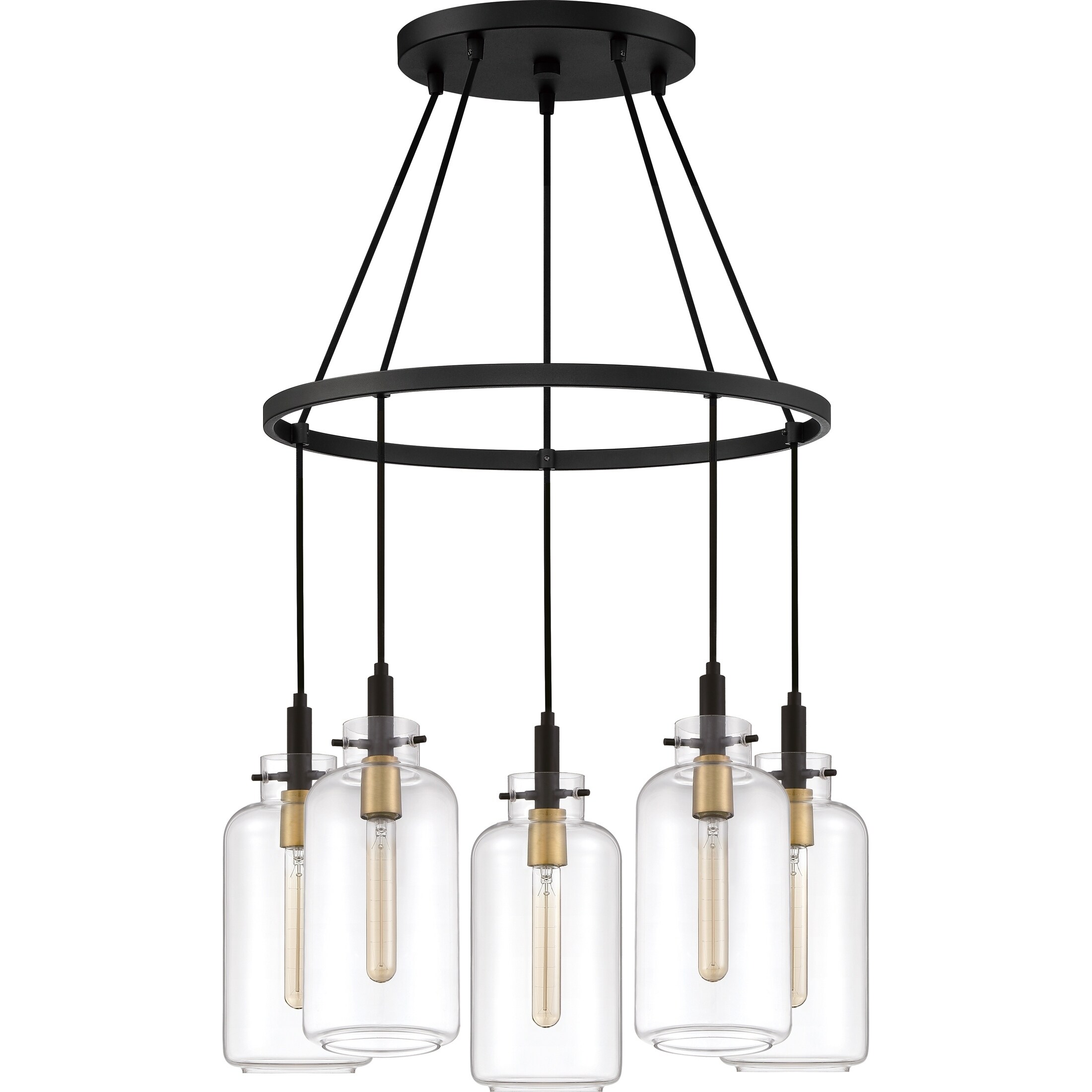 Quoizel Teagan Earth Black 5-light Chandelier - Chandeliers For Bedrooms by Overstock.com