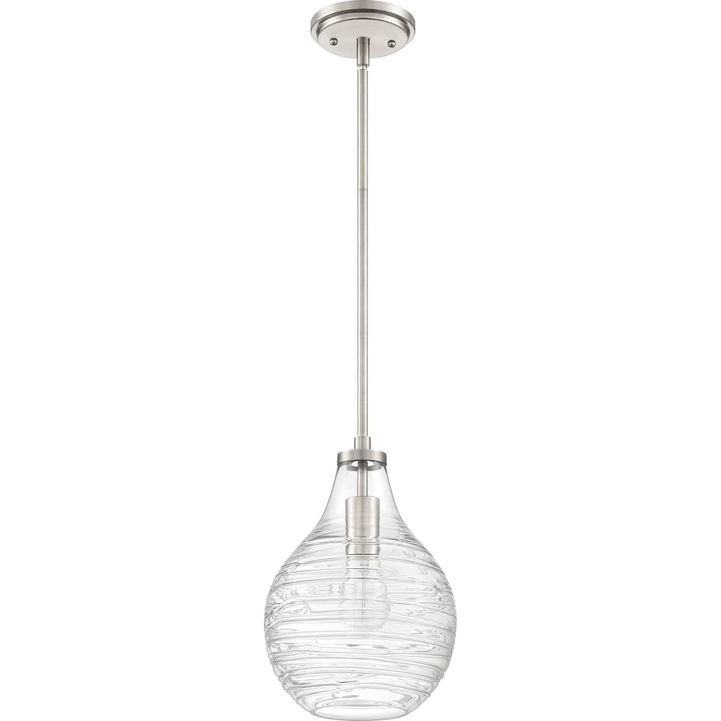 Quoizel Genie 1-Light Mini Pendant with Clear Glass Shade