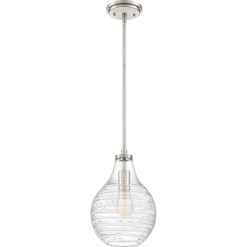 Quoizel Genie 1-Light Mini Pendant with Clear Glass Shade