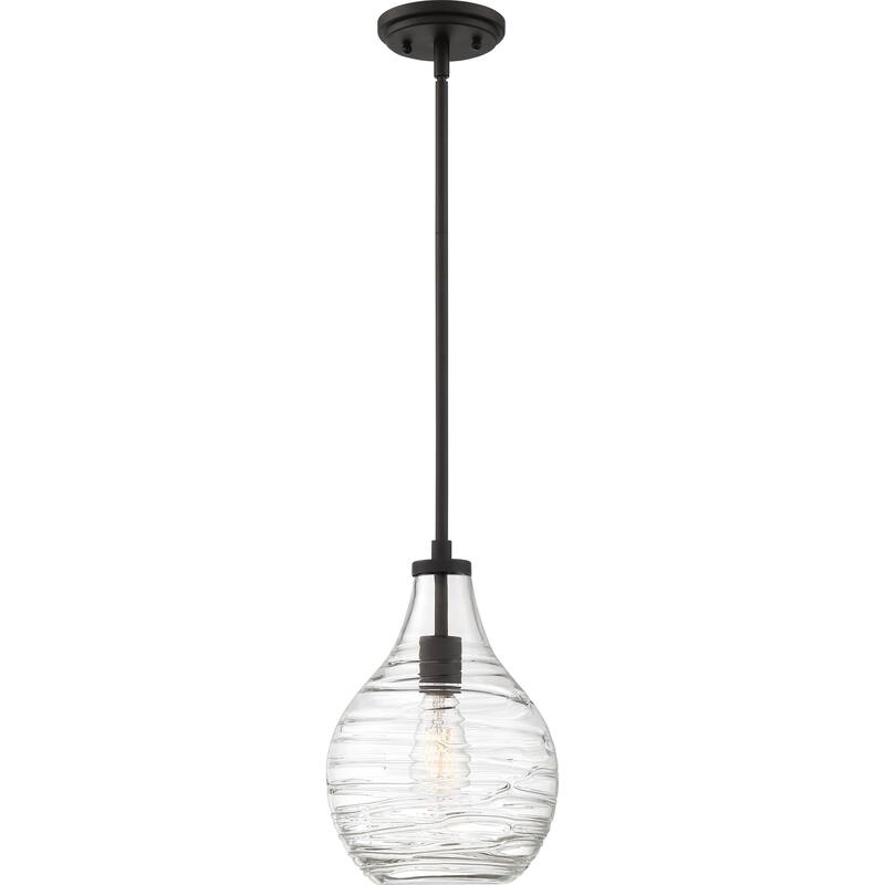 Quoizel Genie 1-Light Mini Pendant with Clear Glass Shade