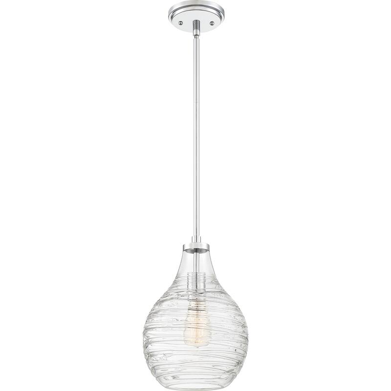 Quoizel Genie 1-Light Mini Pendant with Clear Glass Shade
