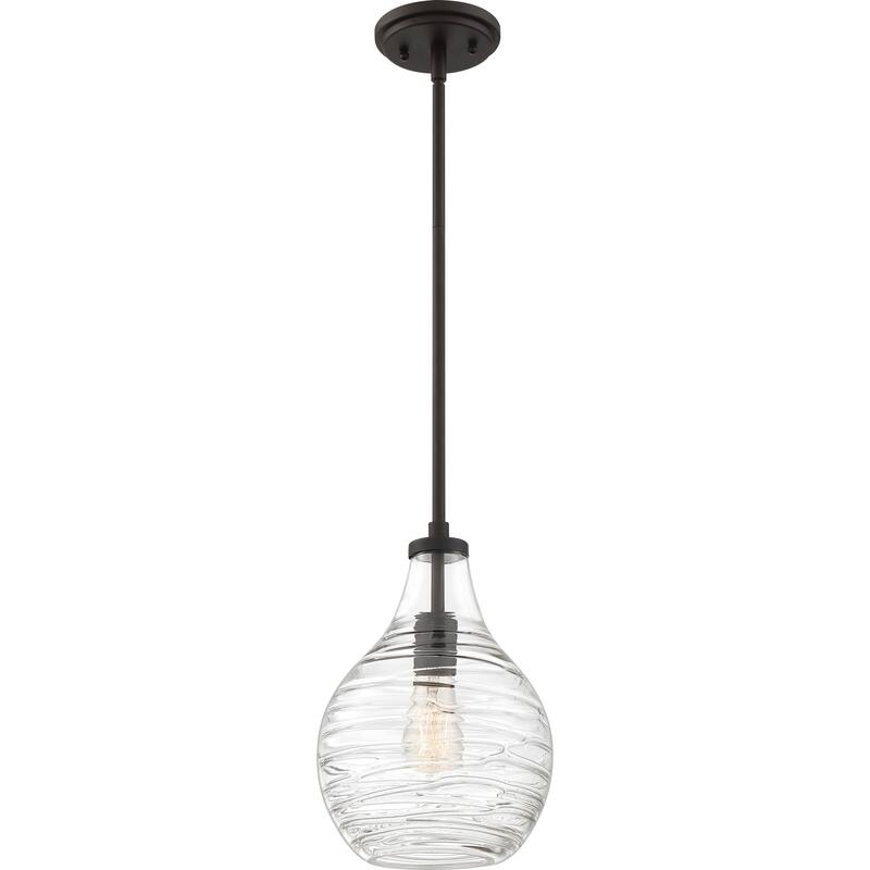 Quoizel Genie 1-Light Mini Pendant with Clear Glass Shade