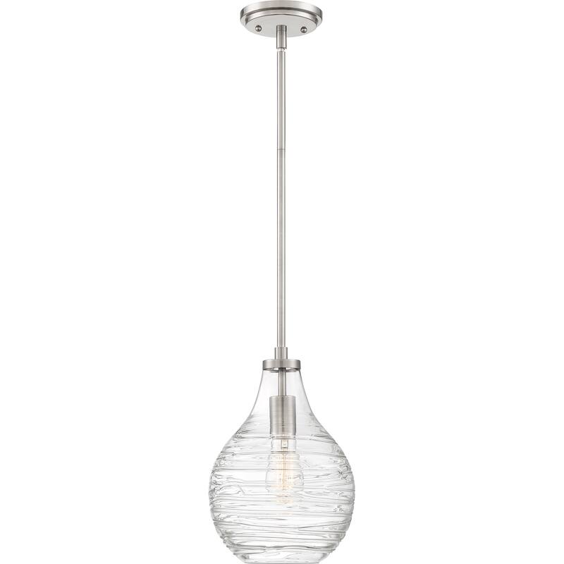 Quoizel Genie 1-Light Mini Pendant with Clear Glass Shade