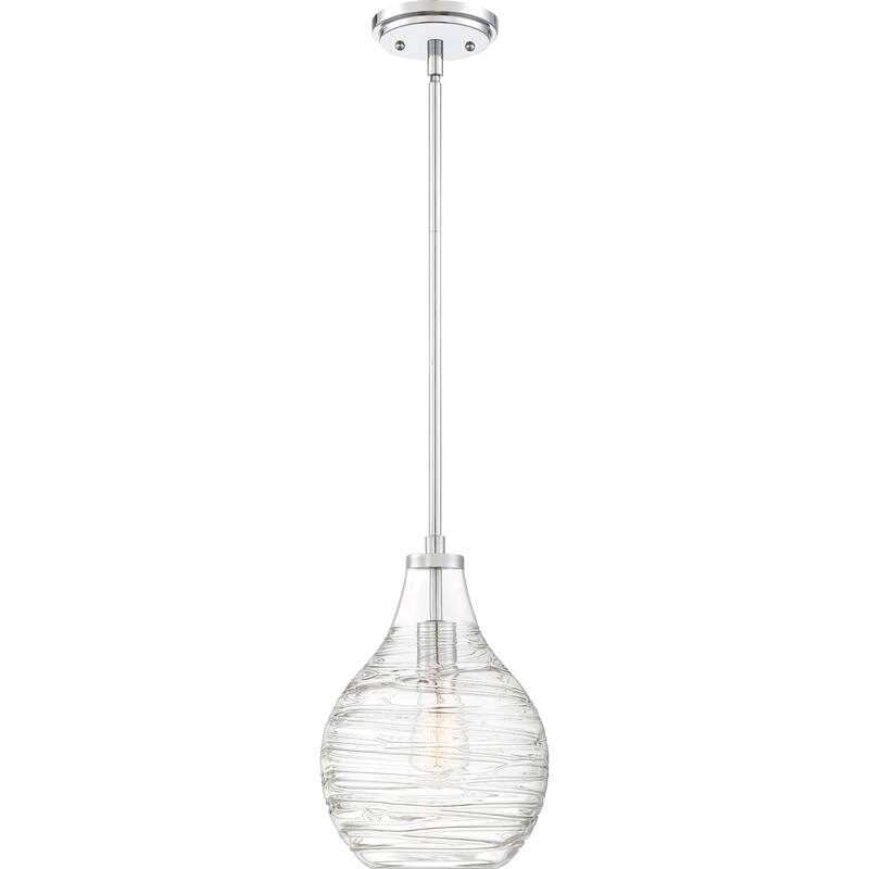 Quoizel Genie 1-Light Mini Pendant with Clear Glass Shade