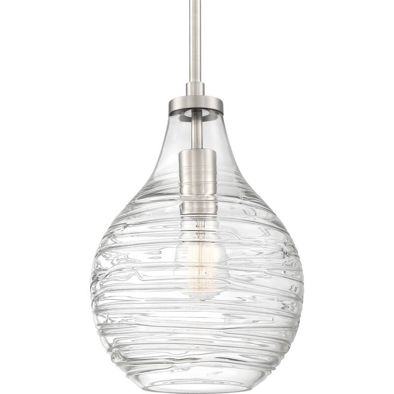 Quoizel Genie 1-Light Mini Pendant with Clear Glass Shade