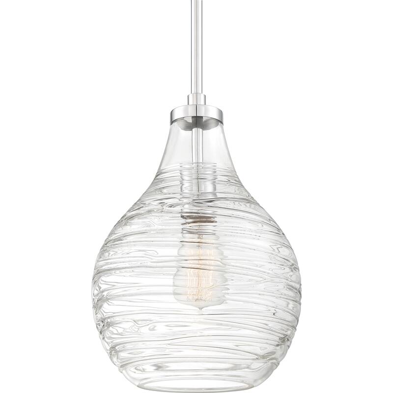 Quoizel Genie 1-Light Mini Pendant with Clear Glass Shade