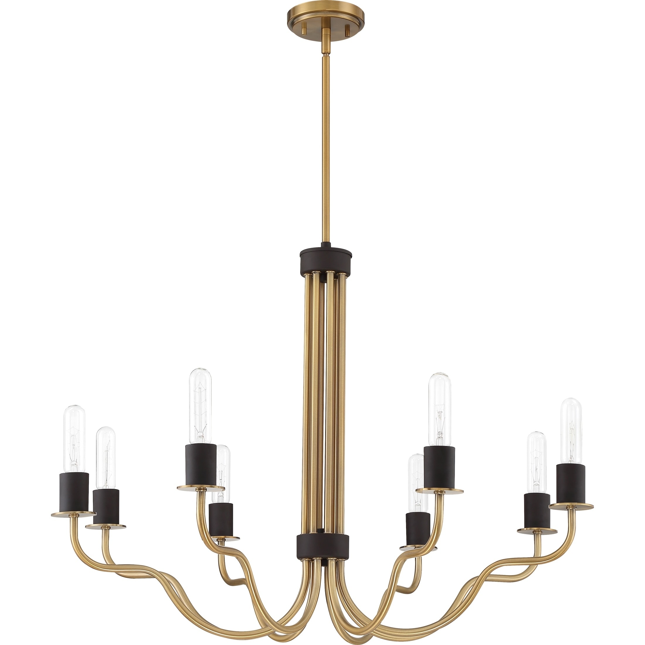 Quoizel Stride Weathered Brass 8-light Chandelier - Chandeliers For Bedrooms by Overstock.com