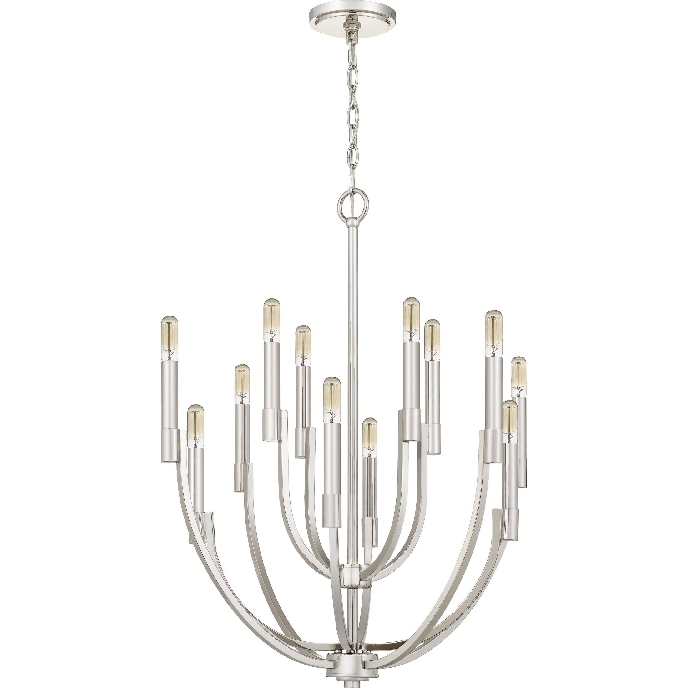 Quoizel Strand 12-light Chandelier (Brass - Satin) - Chandeliers For Bedrooms by Overstock.com