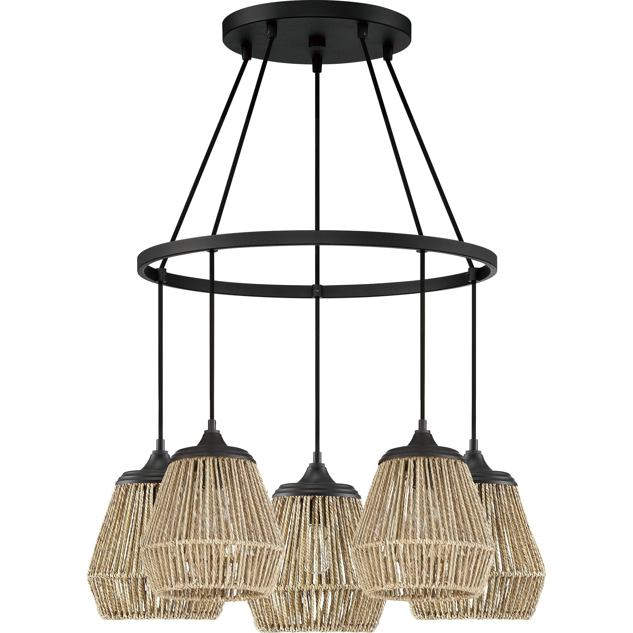 Quoizel Romain Earth Black 5-light Chandelier - Chandeliers For Bedrooms by Overstock.com
