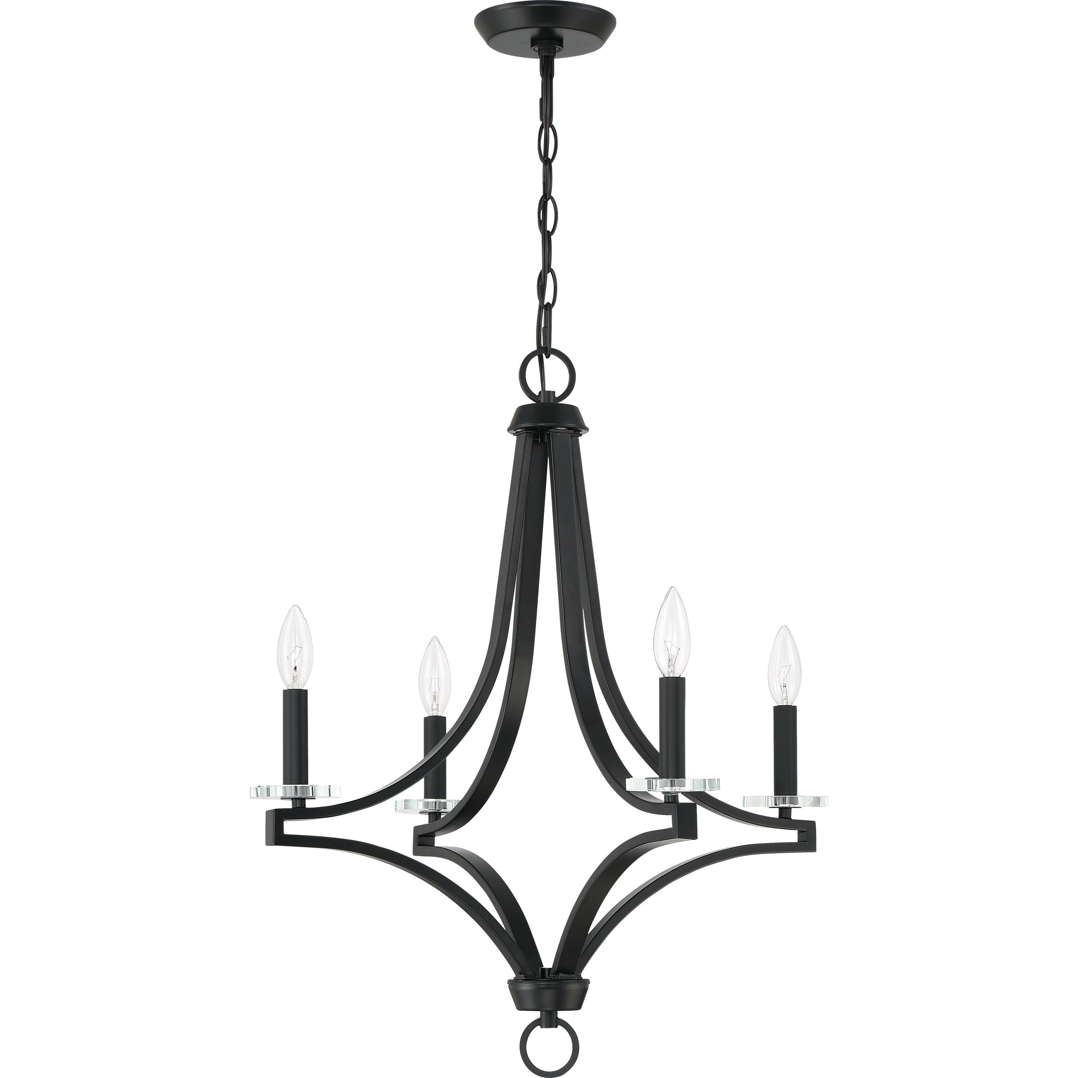 Quoizel Tailor Earth Black 4-light Chandelier - Chandeliers For Bedrooms by Overstock.com