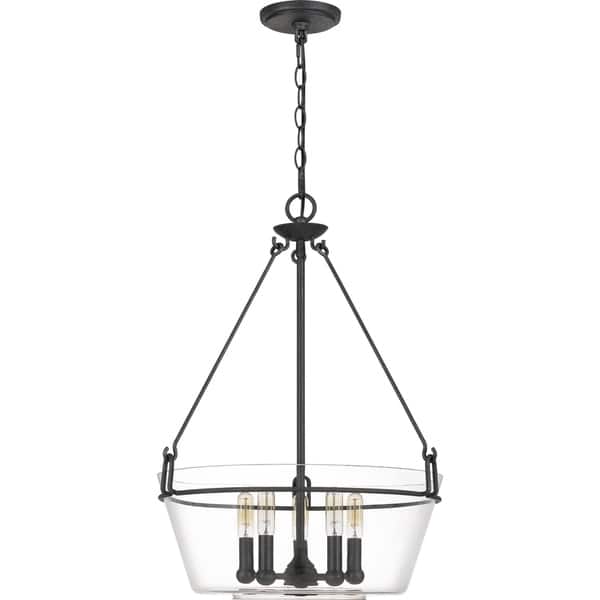 Quoizel Wells Grey Ash 5 Light Pendant 26279970 Quoizel Wells Grey Ash 5 Light Pendant