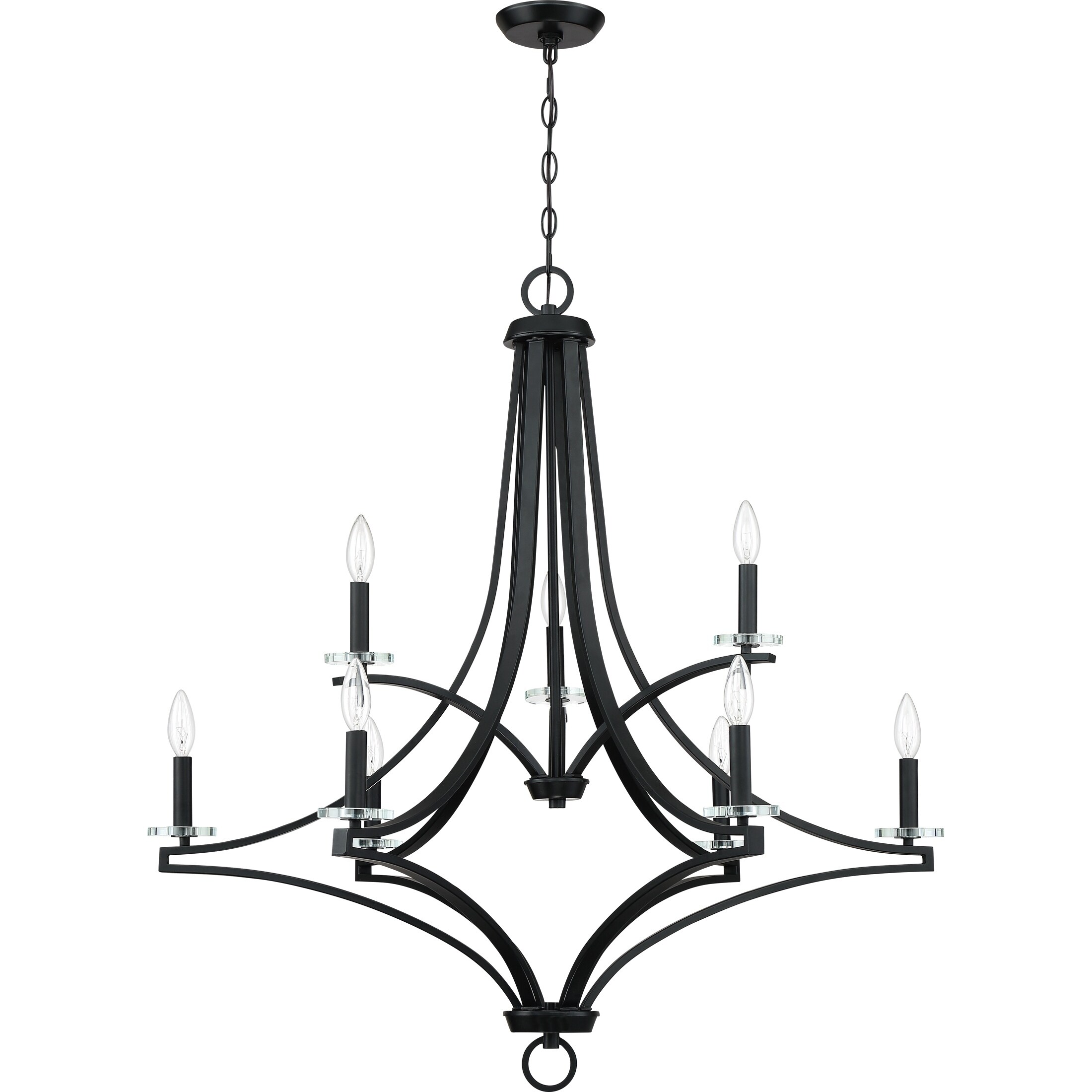 Quoizel Tailor Earth Black 9-light Chandelier - Chandeliers For Bedrooms by Overstock.com