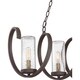 preview thumbnail 4 of 2, Quoizel Tumult Western Bronze 5-light Island Chandelier