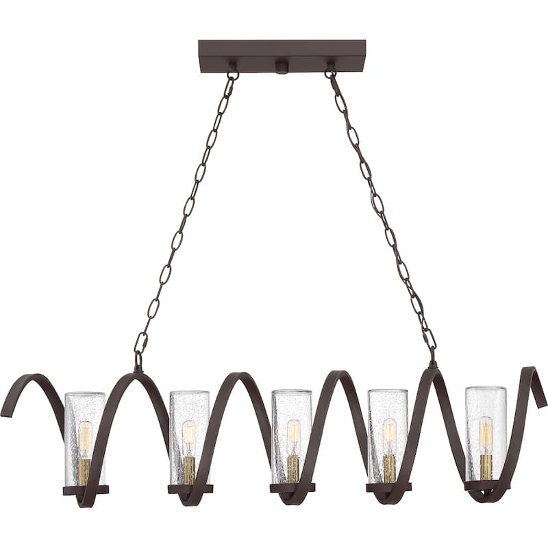 Quoizel Tumult Western Bronze 5-light Island Chandelier