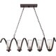 preview thumbnail 3 of 2, Quoizel Tumult Western Bronze 5-light Island Chandelier