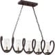preview thumbnail 2 of 2, Quoizel Tumult Western Bronze 5-light Island Chandelier
