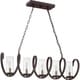 preview thumbnail 1 of 2, Quoizel Tumult Western Bronze 5-light Island Chandelier