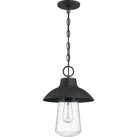 Quoizel East Bay Mottled Black 1-light Outdoor Hanging Lantern