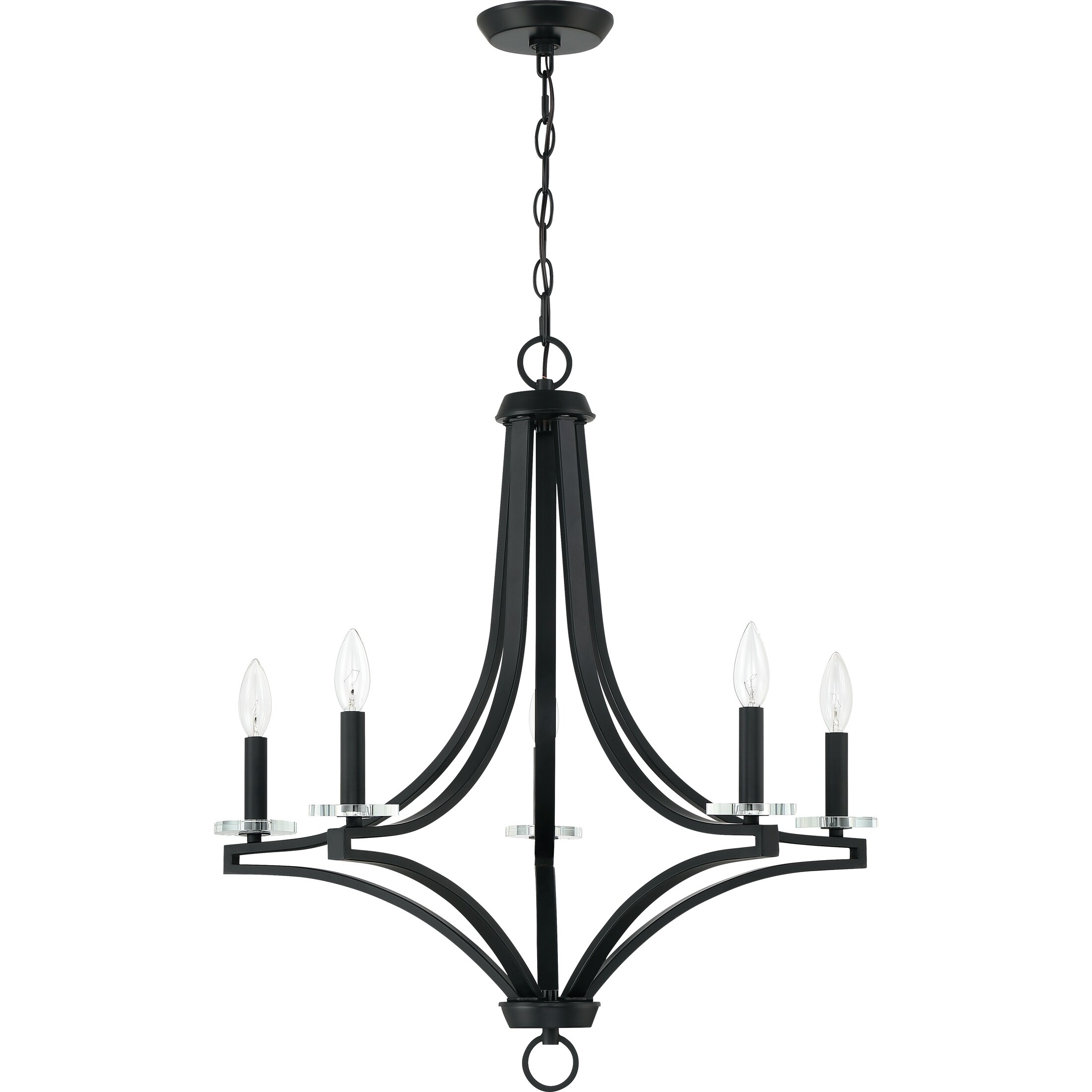 Quoizel Tailor Earth Black 5-light Chandelier - Chandeliers For Bedrooms by Overstock.com