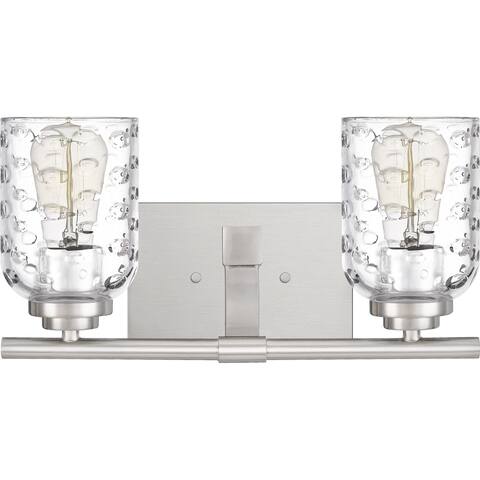 Quoizel Cristal Brushed Nickel 2-light Vanity Light - Brushed Nickel