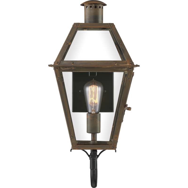 Quoizel Rue De Royal Industrial Bronze 1-light Outdoor Wall Lantern