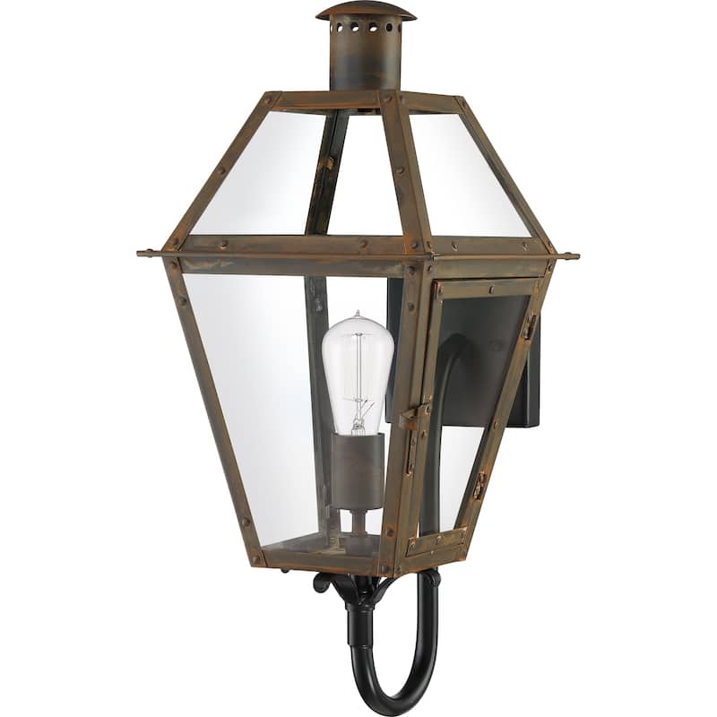Quoizel Rue De Royal Industrial Bronze 1-light Outdoor Wall Lantern