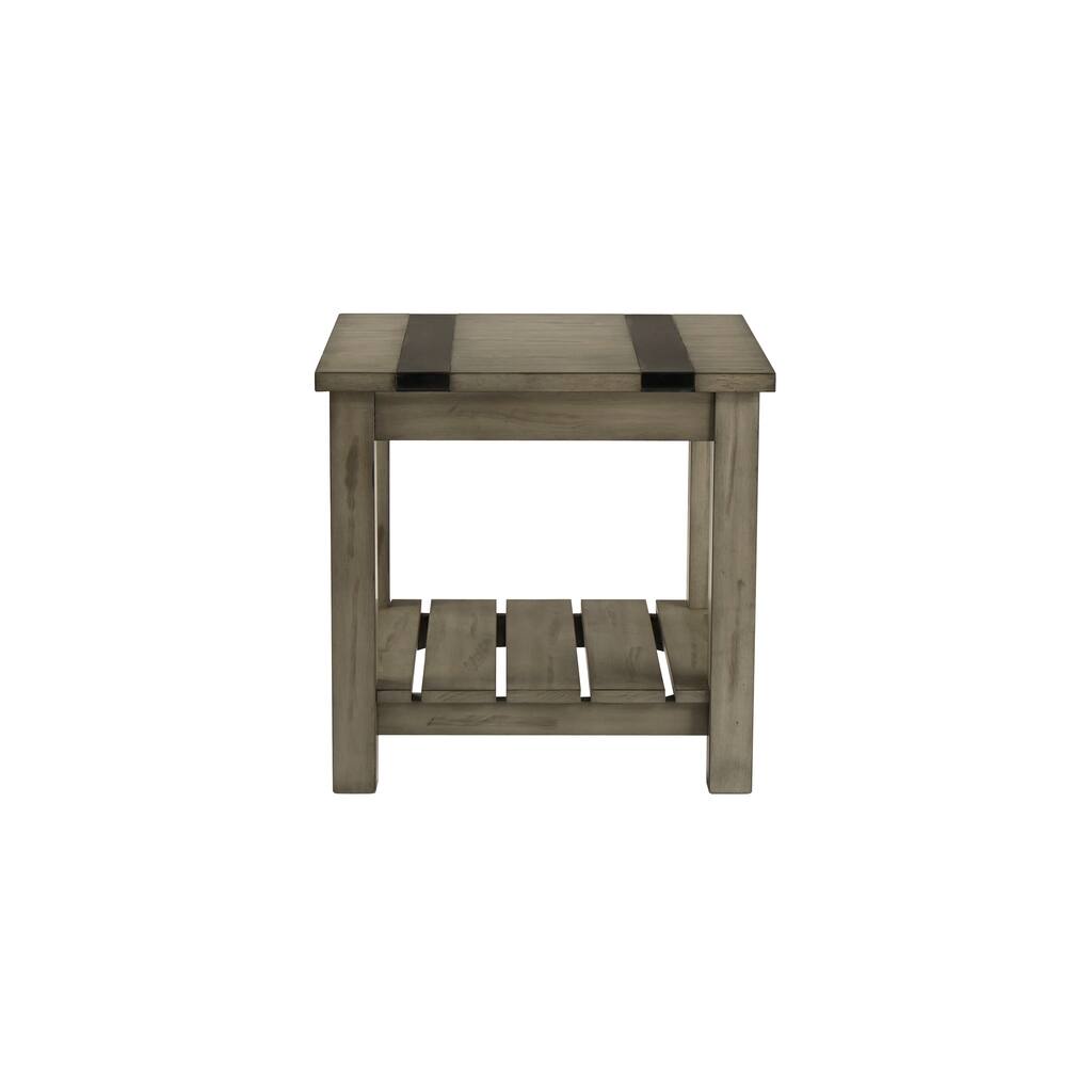 Standard Furniture Nelson Rustic Grey End Table