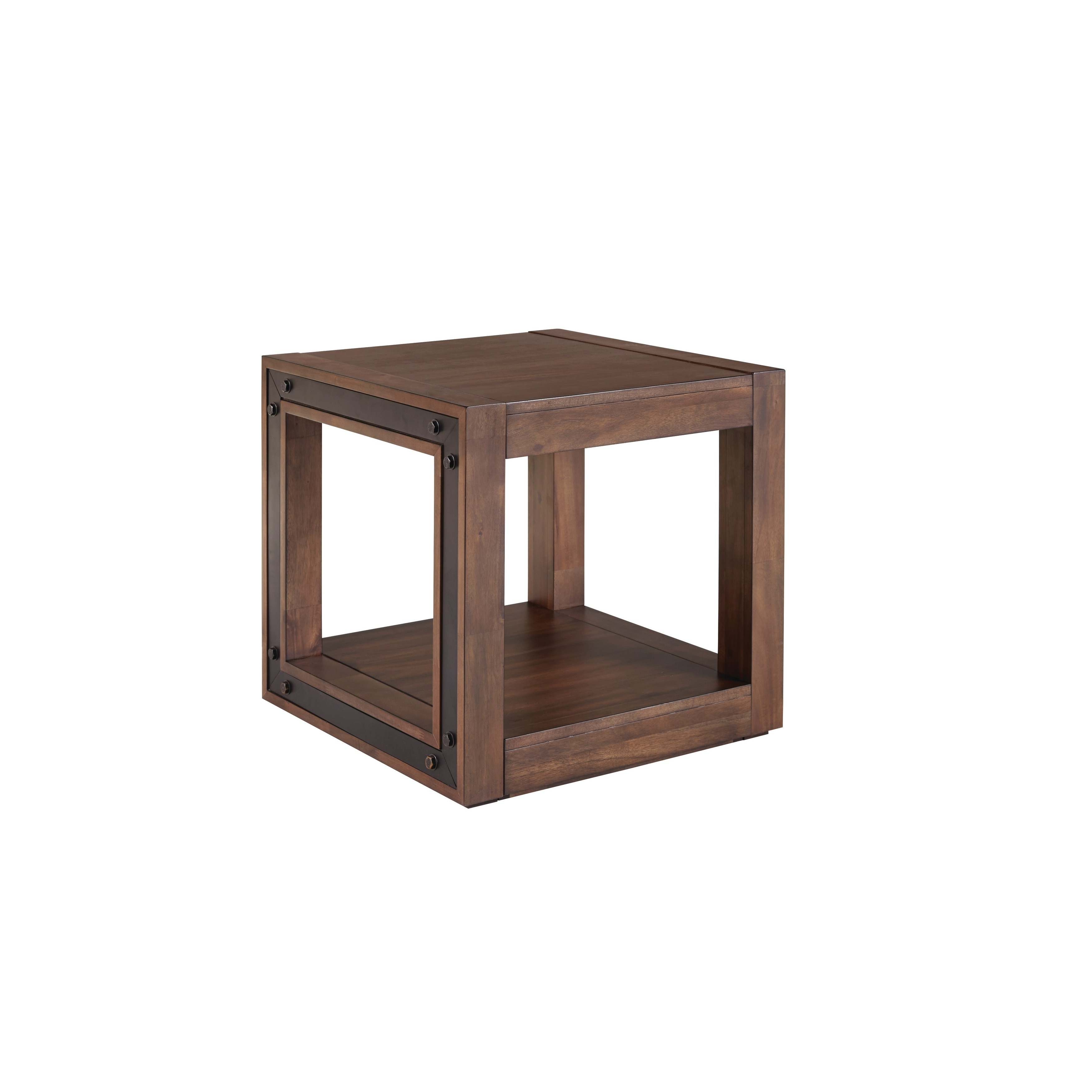 Shop Standard Furniture Belfort Dark Warm Merlot Wood Finish End