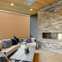 Radiance 72-inch Length Woodgrain Outdoor PVC Shade