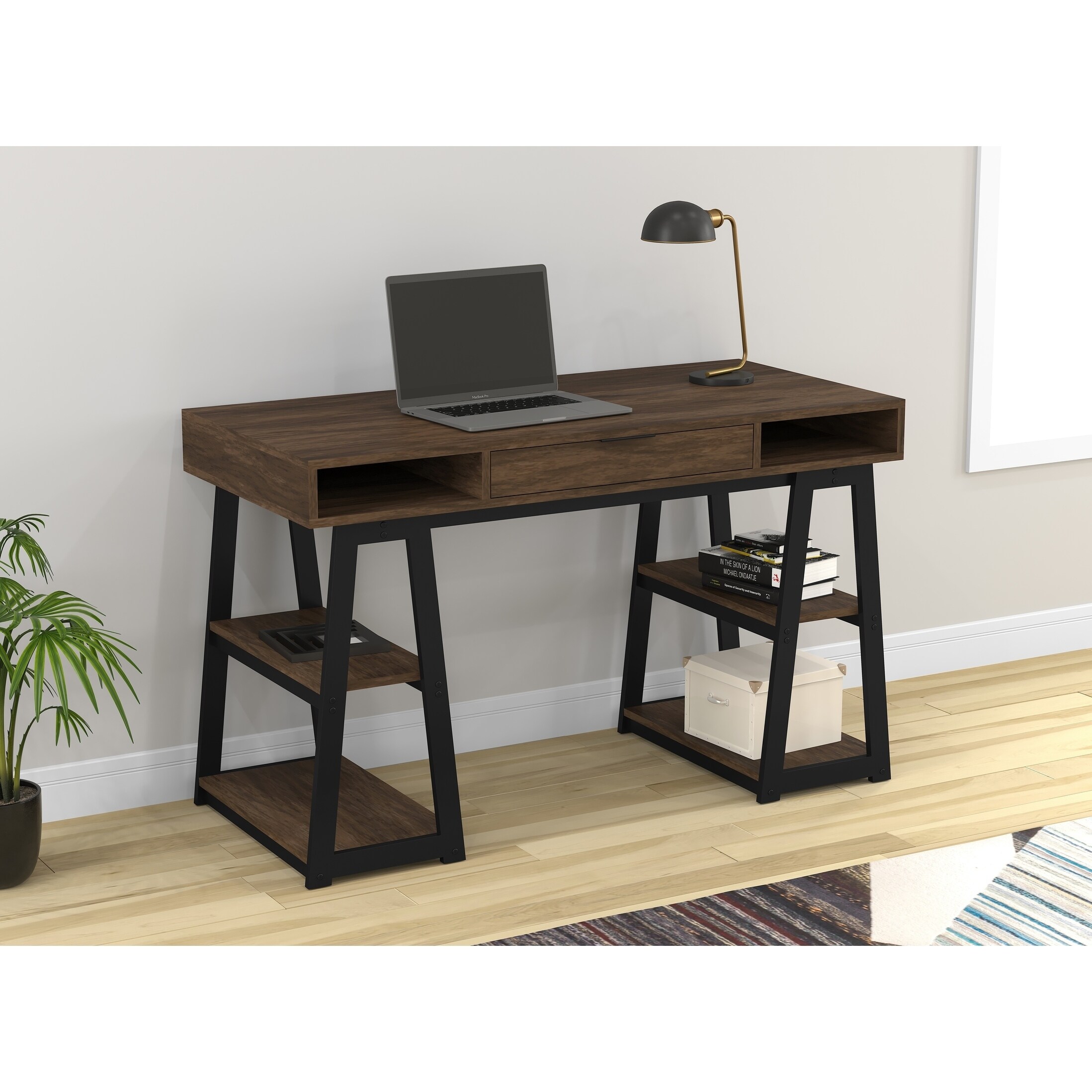 wood desk 48 inch