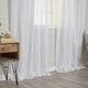 Shop Aurora Home French Linen Tab Top (90 GSM) Single Curtain Panel ...