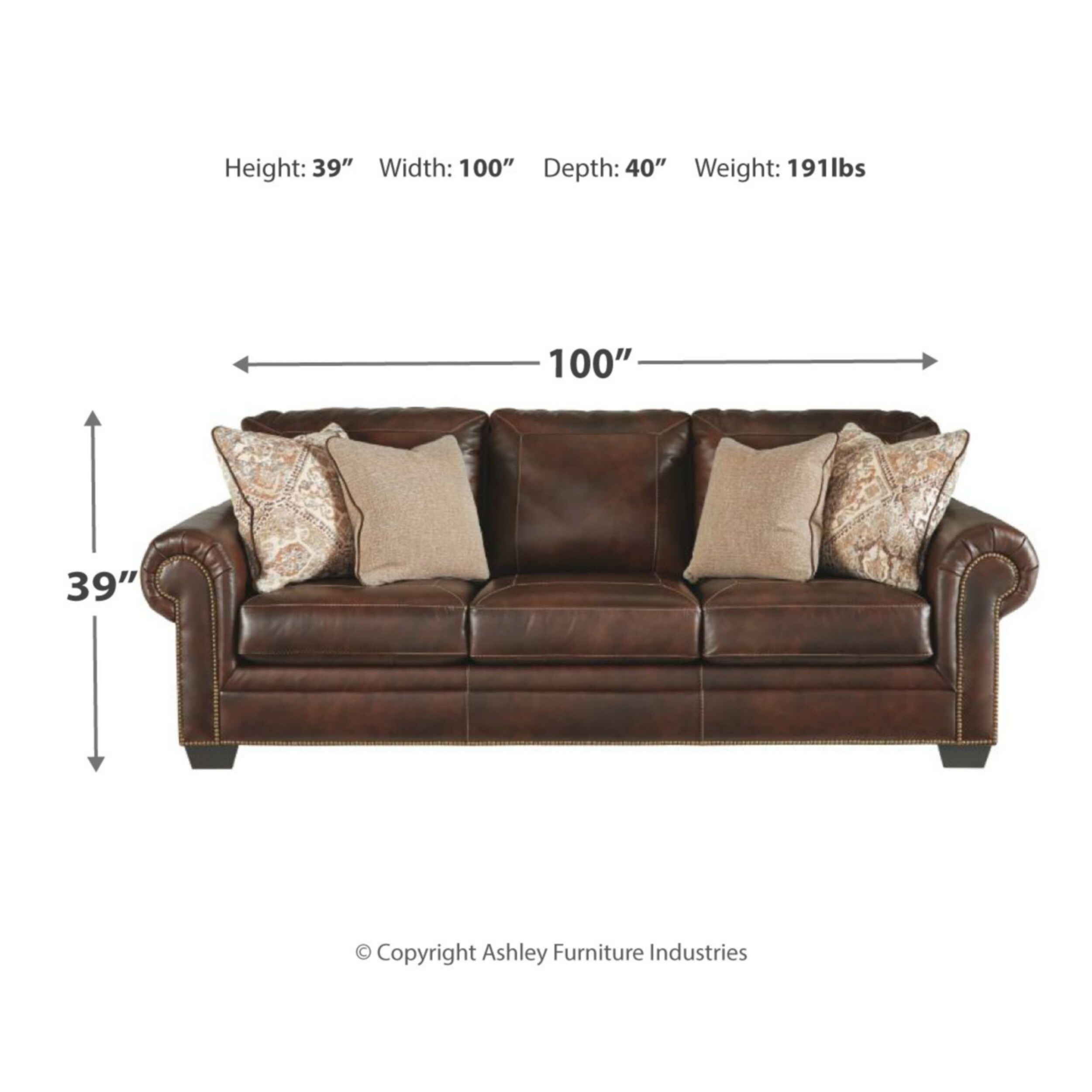 Shop Roleson Sofa Walnut Overstock 26280928