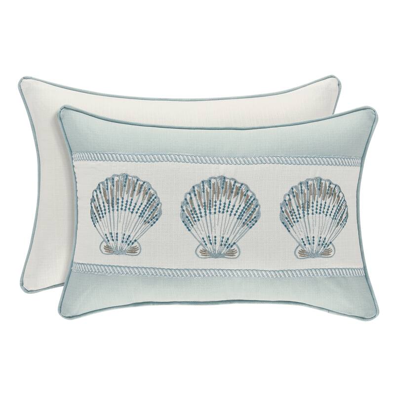 Royal Court Water's Edge Coastal Boudoir Pillow