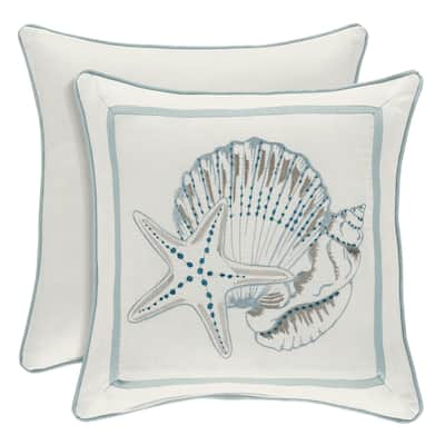 Royal Court Water's Edge Coastal Throw Pillow