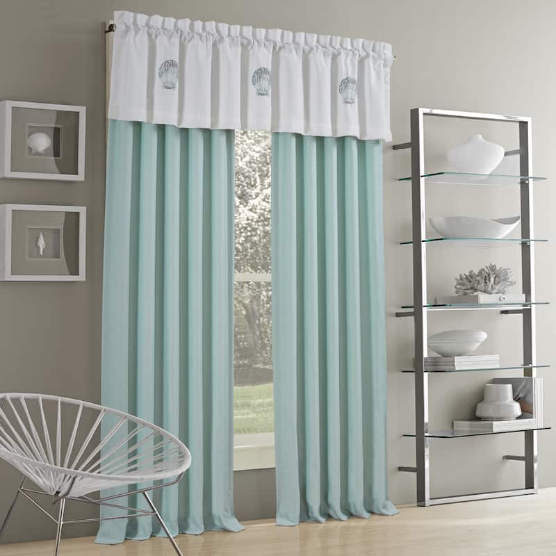Royal Court Water's Edge Coastal Window Panel Pair